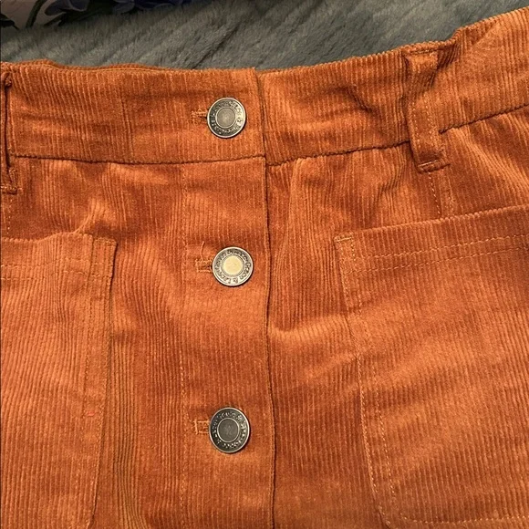 Grace & Lace Corduroy Mini Skirt in Warm Orange size 8 - Picture 5 of 5